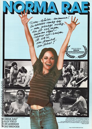 Norma Rae 1979 poster Sally Field Beau Bridges Ron Leibman Martin Ritt