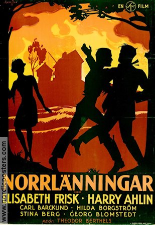 Norrlänningar 1930 poster Elisabeth Frisk Harry Ahlm