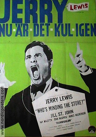 Nu är det kul igen 1963 poster Jerry Lewis Jill St John Frank Tashlin