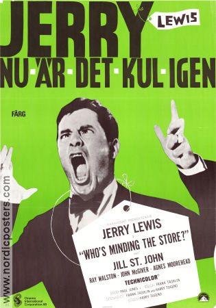 Nu är det kul igen 1963 poster Jerry Lewis Jill St John Frank Tashlin