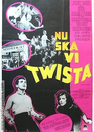 Nu ska vi twista 1961 poster Joey Dee The Starliters Dans Rock och pop