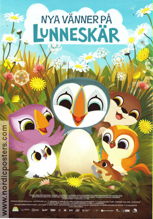 Nya vänner på Lunneskär 2023 poster Chris O´Dowd Jeremy Purcell Animerat Fåglar