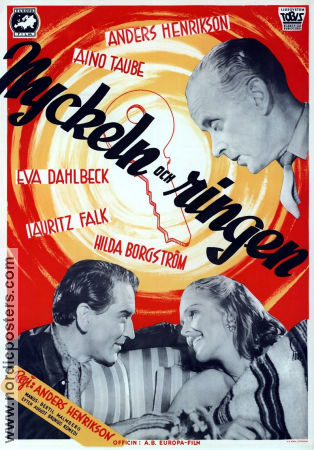 Nyckeln och ringen 1947 poster Aino Taube Eva Dahlbeck Lauritz Falk Anders Henrikson