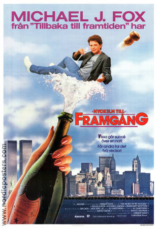 Nyckeln till framgång 1987 poster Michael J Fox Helen Slater Richard Jordan Herbert Ross