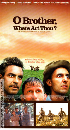 O Brother Where Art Thou 2000 poster George Clooney John Turturro Tim Blake Nelson Joel Ethan Coen