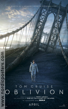 Oblivion 2013 poster Tom Cruise Morgan Freeman Andrea Riseborough Joseph Kosinski Broar