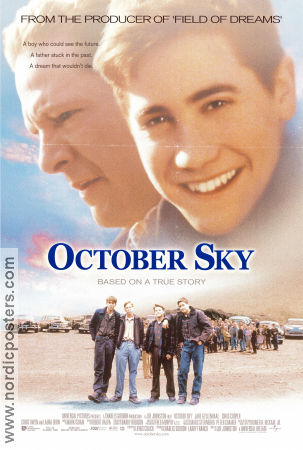 October Sky 1999 poster Jake Gyllenhaal Chris Cooper Joe Johnston