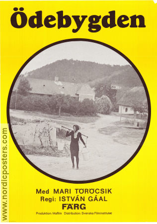 Ödebygden 1972 poster Mari Töröcsik Istvan Gaal