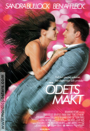 Ödets makt 1999 poster Sandra Bullock Ben Affleck Maura Tierney Bronwen Hughes