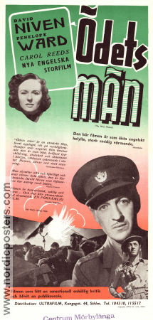 Ödets män 1944 poster David Niven Penelope Ward Stanley Holloway Carol Reed Krig