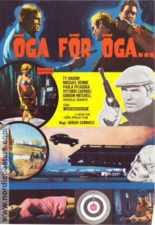 Öga för öga 1967 poster Ty Hardin Michael Rennie Gordon Mitchell Sergio Corbucci