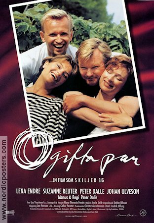 Ogifta par 1997 poster Lena Endre Johan Ulveson Suzanne Reuter Peter Dalle