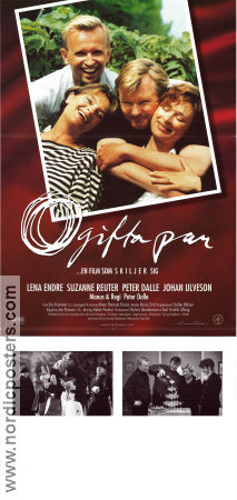 Ogifta par 1997 poster Lena Endre Johan Ulveson Suzanne Reuter Peter Dalle