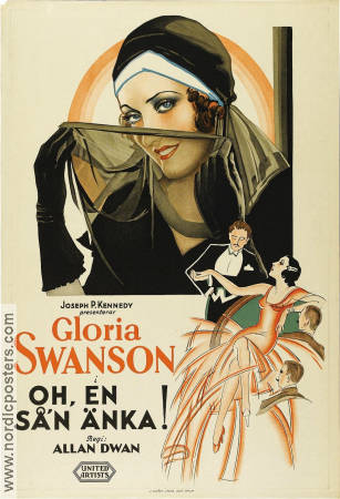 Oh en sån änka 1930 poster Gloria Swanson Allan Dwan