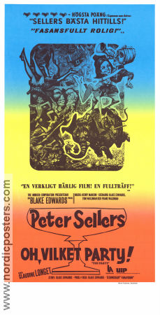 Oh vilket party 1968 poster Peter Sellers Claudine Longet Natalia Borisova Blake Edwards