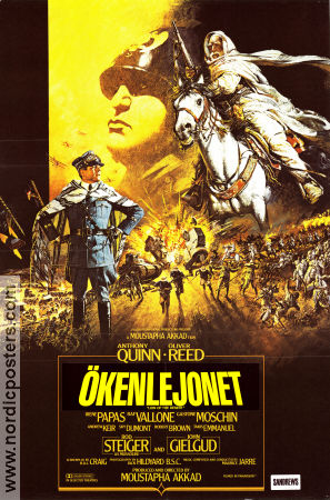 Ökenlejonet 1980 poster Anthony Quinn Rod Steiger Oliver Reed Moustapha Akkad Hitta mer: Mussolini Hitta mer: Nazi Krig