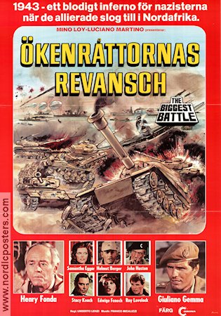 Ökenråttornas revansch 1977 poster Henry Fonda Giuliano Gemma