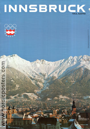 Olympic Games Innsbruck 1976 affisch Olympiader Vintersport