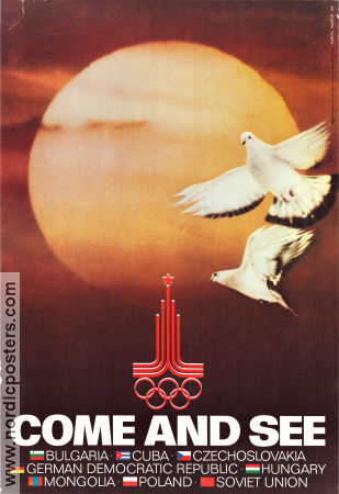 Olympic Games Moscow 1980 1980 affisch Hitta mer: Intourist Olympiader Resor Ryssland