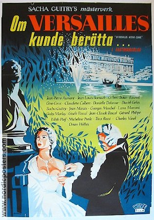 Om Versailles kunde berätta 1955 poster Jean-Pierre Aumont