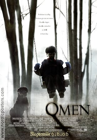 The Omen 2006 poster Liev Schreiber Julia Stiles Seamus Davey-Fitzpatrick John Moore Barn