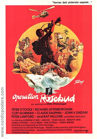 Operation Rosebud 1975 poster Peter O´Toole Richard Attenborough Cliff Gorman Otto Preminger