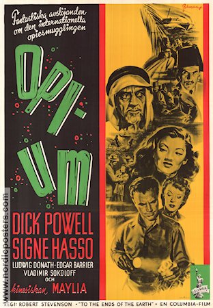 Opium 1948 poster Dick Powell Signe Hasso