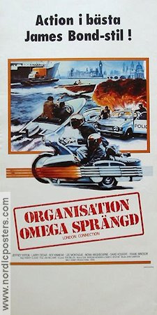 Organisation Omega sprängd 1979 poster Jeffrey Byron Motorcyklar