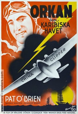 Orkan över Karibiska havet 1936 poster Pat O´Brien Flyg