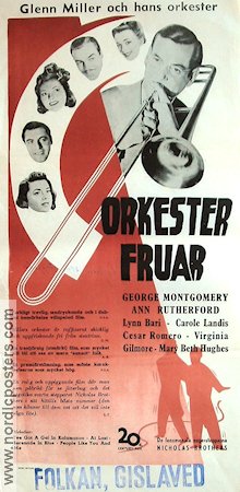 Orkesterfruar 1944 poster Glenn Miller Ann Rutherford Instrument