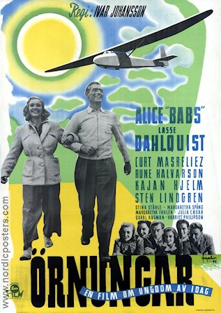 Örnungar 1944 poster Alice Babs Lasse Dahlquist Ivar Johansson Flyg