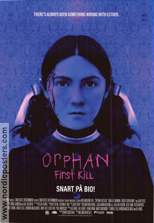 Orphan: First Kill 2022 poster Isabelle Fuhrman Julia Stiles Rossif Sutherland William Brent Bell