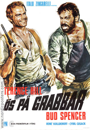 Ös på grabbar 1973 poster Terence Hill Bud Spencer Giuseppe Colizzi