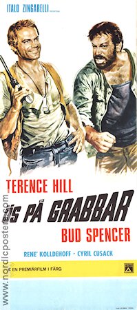 Ös på grabbar 1973 poster Terence Hill Bud Spencer Giuseppe Colizzi