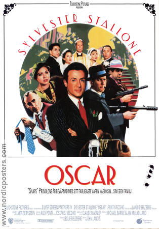 Oscar 1991 poster Sylvester Stallone Ornella Muti Peter Riegert John Landis Maffia