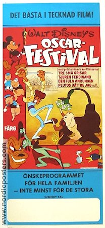 Oscar-festival 1971 poster Musse Pigg Pluto Tjuren Ferdinand Hitta mer: Festival