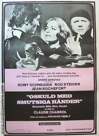 Oskuld med smutsiga händer 1976 poster Romy Schneider Rod Steiger Claude Chabrol