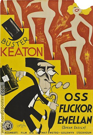 Oss flickor emellan 1932 poster Buster Keaton