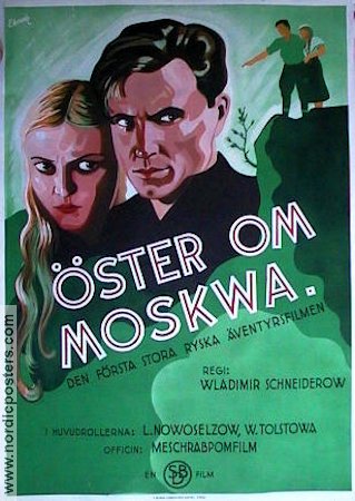 Öster om Moskwa 1936 poster Wladimir Schneiderow Ryssland