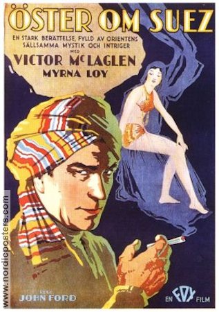 Öster om Suez 1929 poster Victor McLaglen Myrna Loy