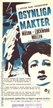 Osynliga makter 1945 poster Margaret Lockwood James Mason Barbara Mullen Bernard Knowles