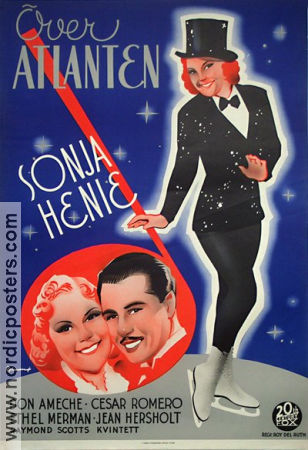 Över atlanten 1938 poster Sonja Henie Don Ameche Roy Del Ruth