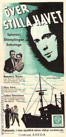Över Stilla Havet 1942 poster Humphrey Bogart Mary Astor Sydney Greenstreet John Huston