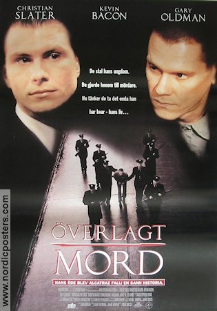 Överlagt mord 1995 poster Christian Slater Kevin Bacon Gary Oldman Marc Rocco