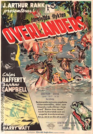 The Overlanders 1946 poster Chips Rafferty Filmen från: Australia