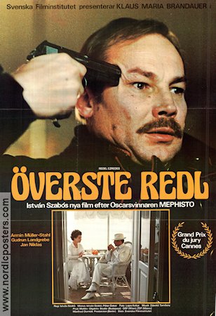 Överste Redl 1985 poster Klaus Maria Brandauer Istvan Szabo Filmen från: Hungary