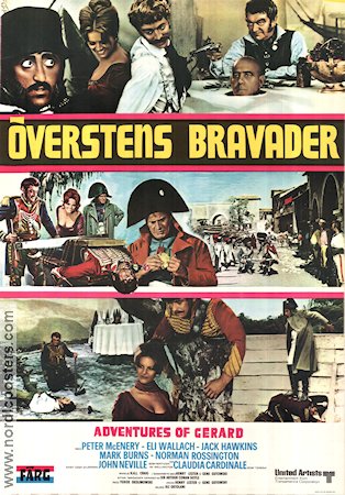 Överstens bravader 1970 poster Peter McEnery Eli Wallach Claudia Cardinale