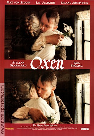 Oxen 1991 poster Stellan Skarsgård Ewa Fröling Erland Josephson Sven Nykvist