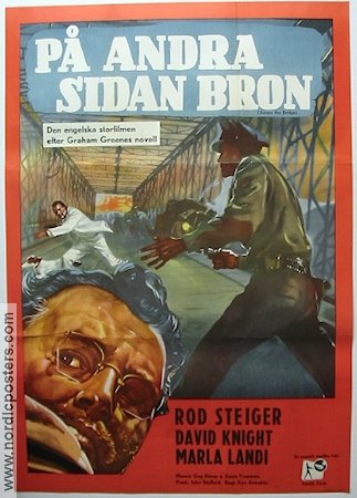 På andra sidan bron 1957 poster Rod Steiger Graham Greene Broar