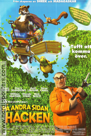 På andra sidan häcken 2006 poster Bruce Willis Tim Johnson Animerat